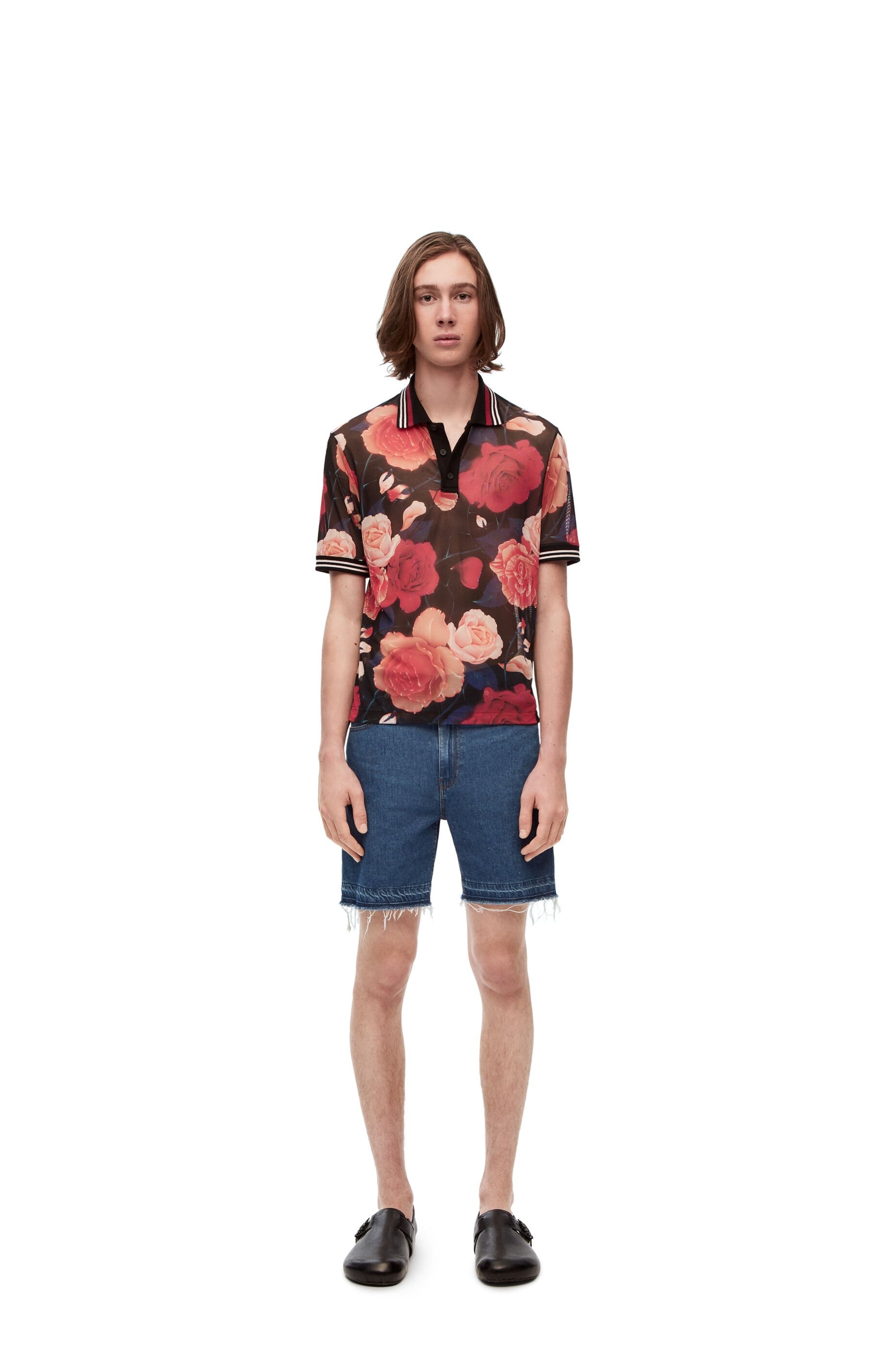 Roses polo in technical mesh - 2
