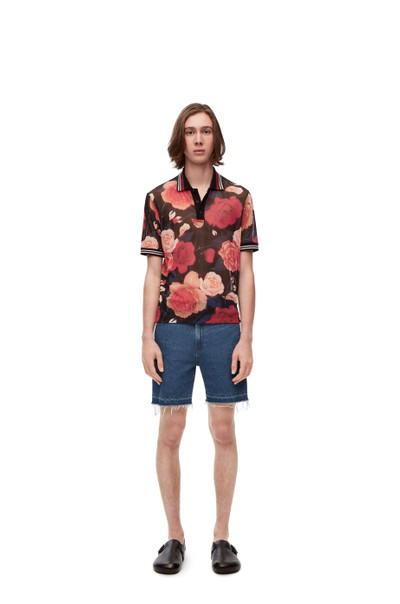 Loewe Roses polo in technical mesh outlook