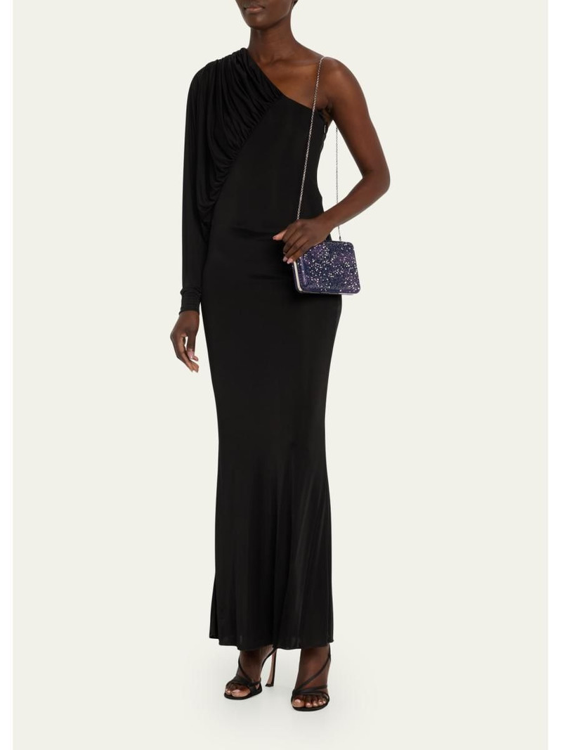 Slim Slide Galaxy Clutch With Removable Shoulder Chain 5
