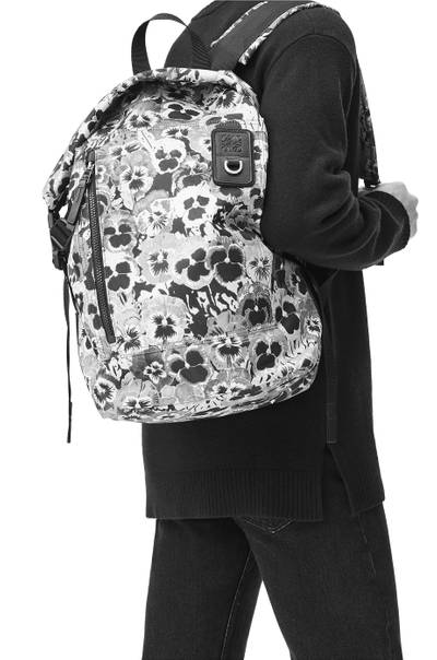 Loewe Pansies Roll Top backpack in nylon outlook