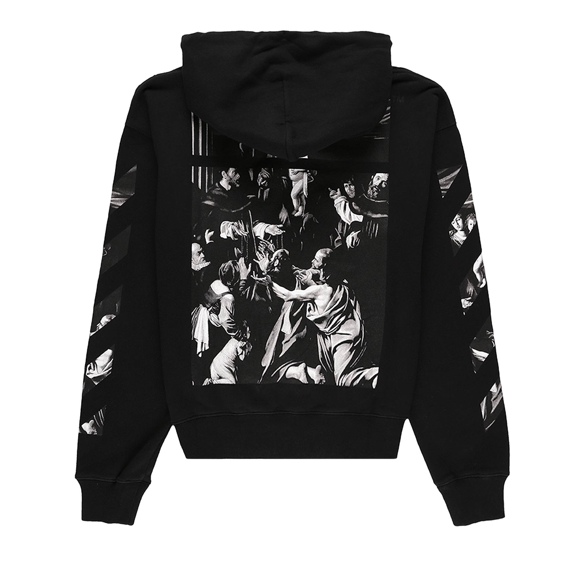 Off-White Caravaggio Square Over Sweatshirt 'Black' - 2