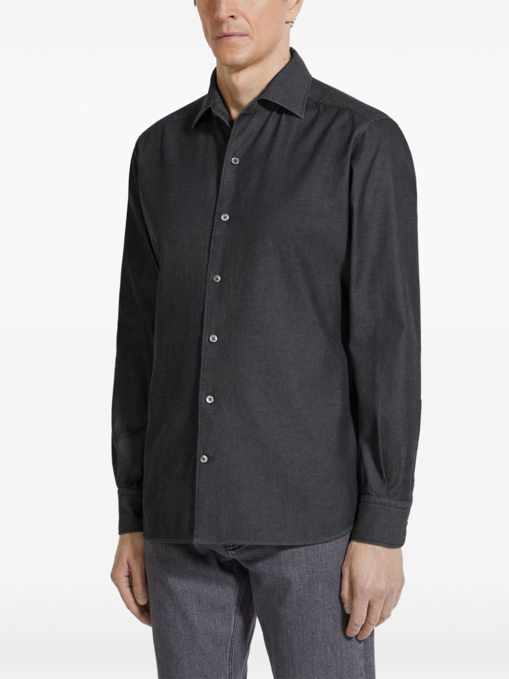 spread-collar shirt - 3