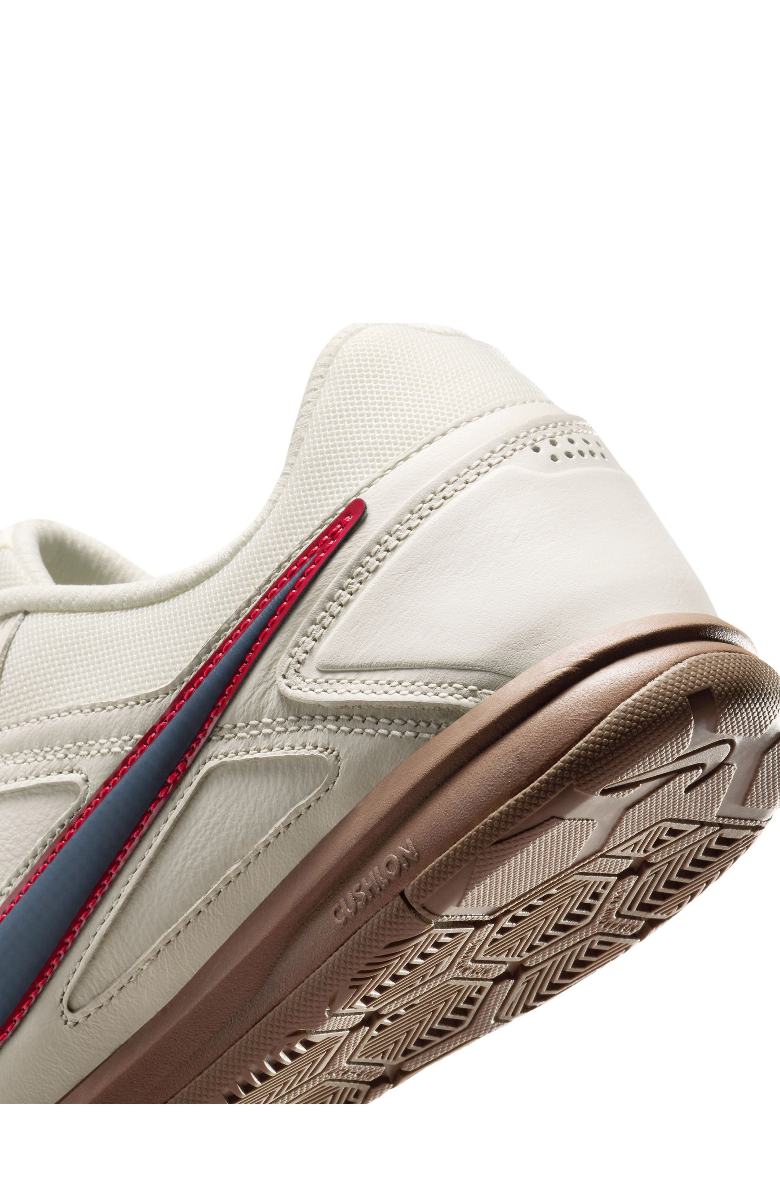 Nike Gato Soccer Sneaker in Pale Ivory/Thunder Blue/Red at Nordstrom - 7