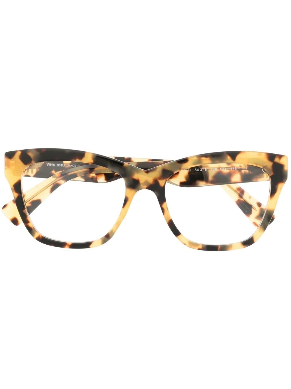 tortoiseshell-design square glasses - 1