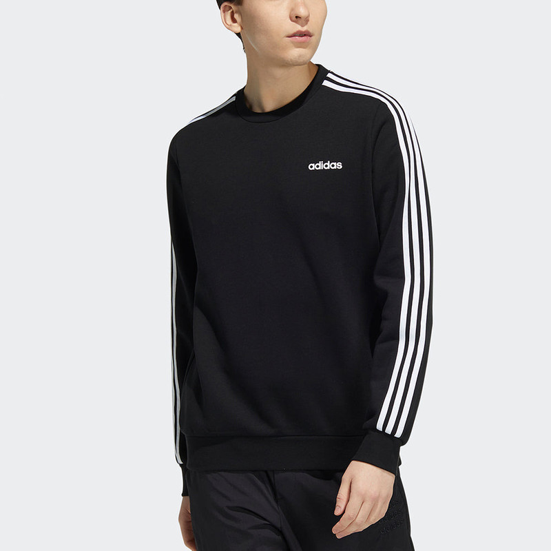 adidas Men's adidas neo Ce 3S Swt Sports Round Neck Pullover Black H14208 outlook