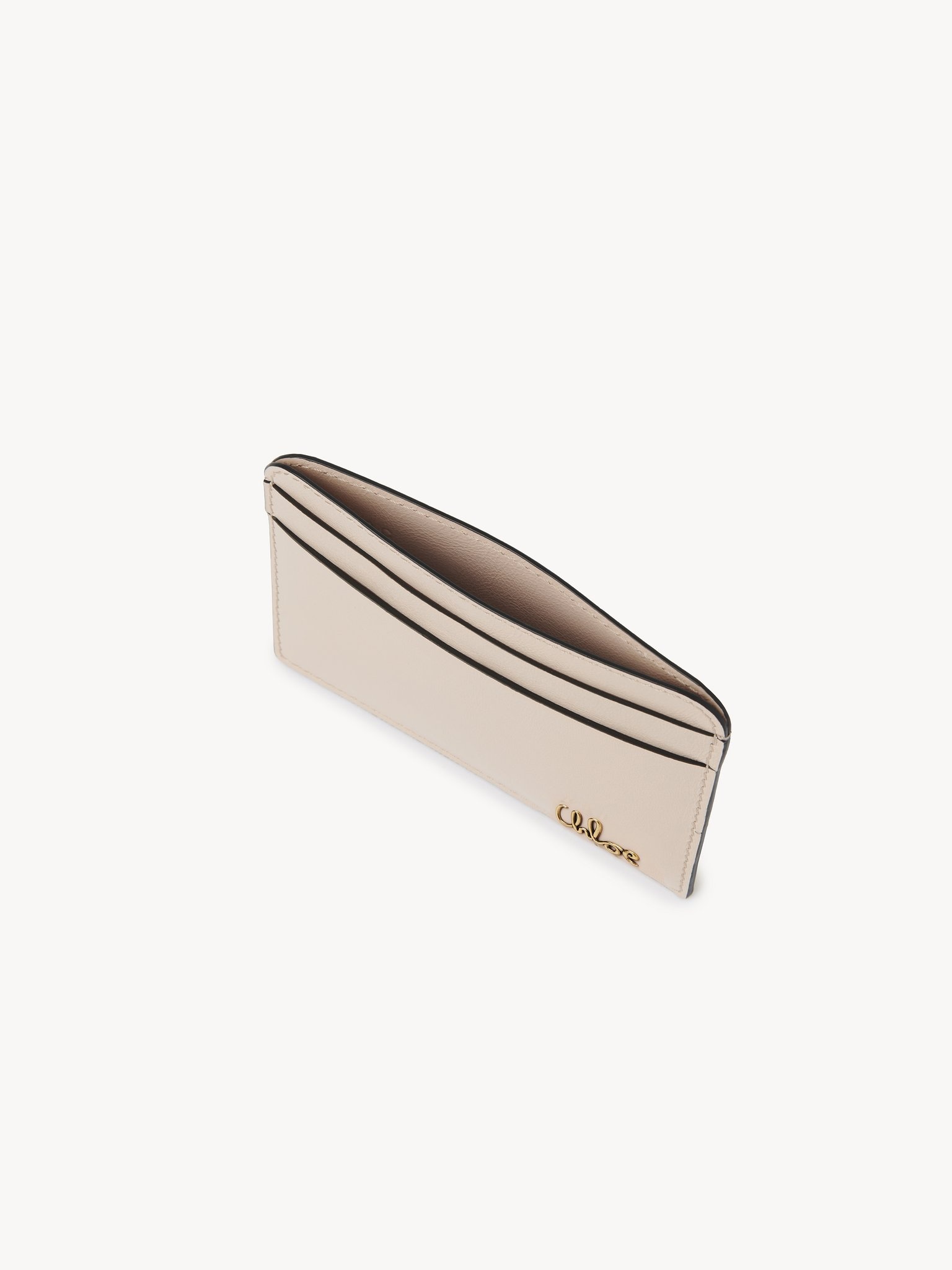 CHLOÉ ICONIC CARD HOLDER IN SHINY LEATHER - 2
