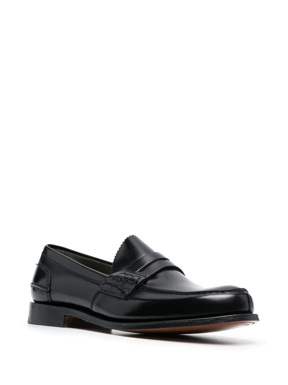 leather penny loafers - 2