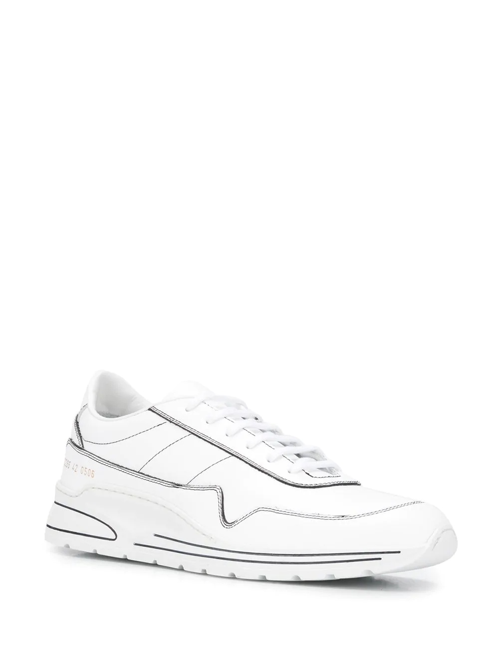 Cross leather sneakers - 2