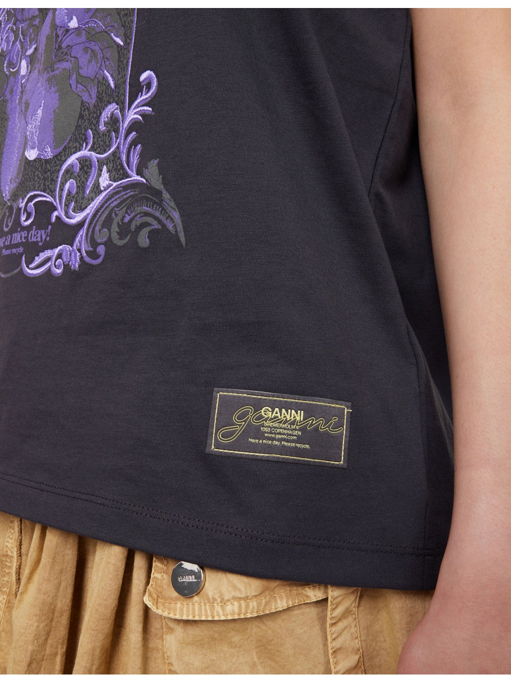 Damask Embroidered Cotton-Jersey T-shirt - 5