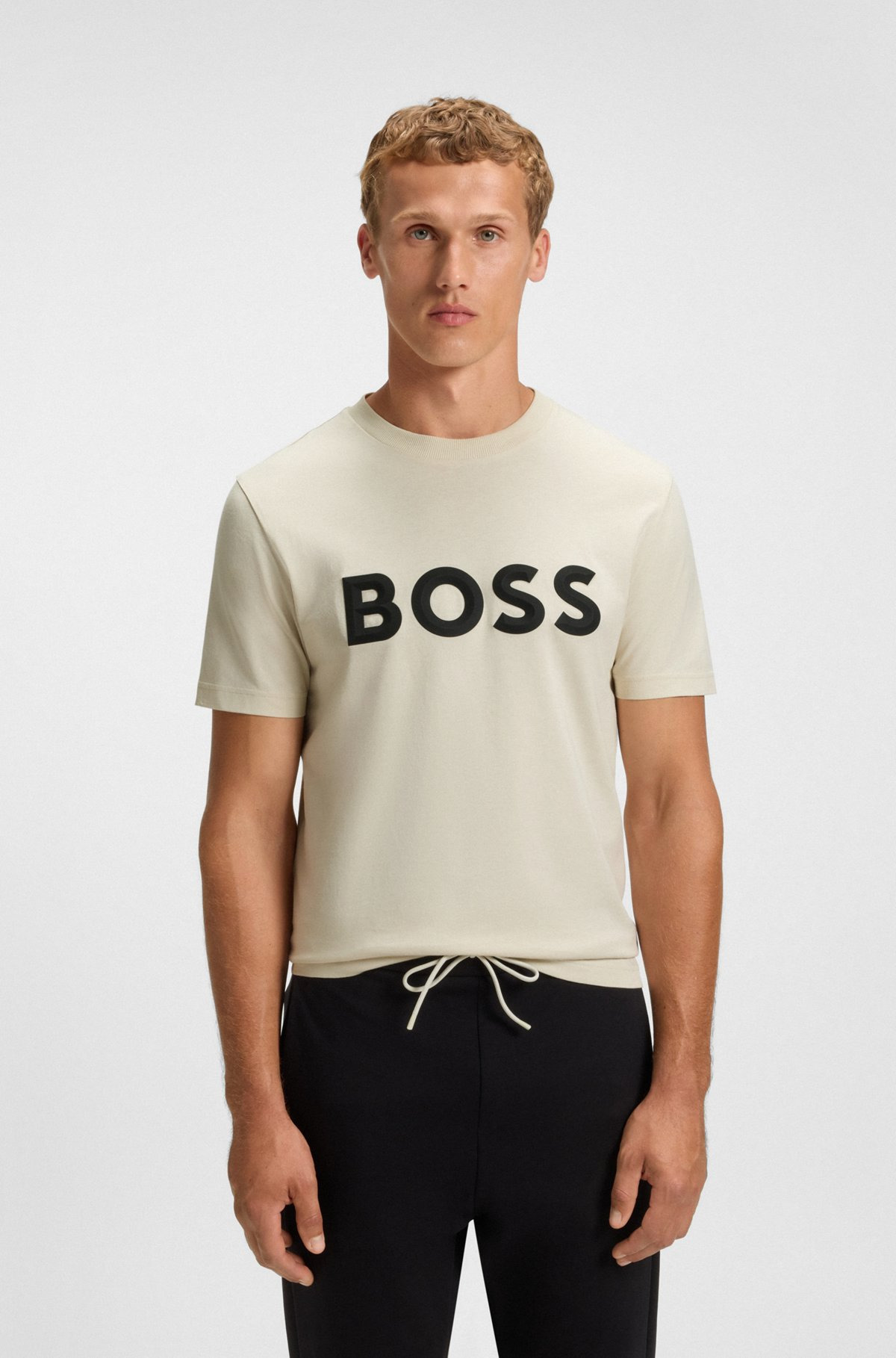COTTON-JERSEY T-SHIRT WITH 3D LOGO - 2