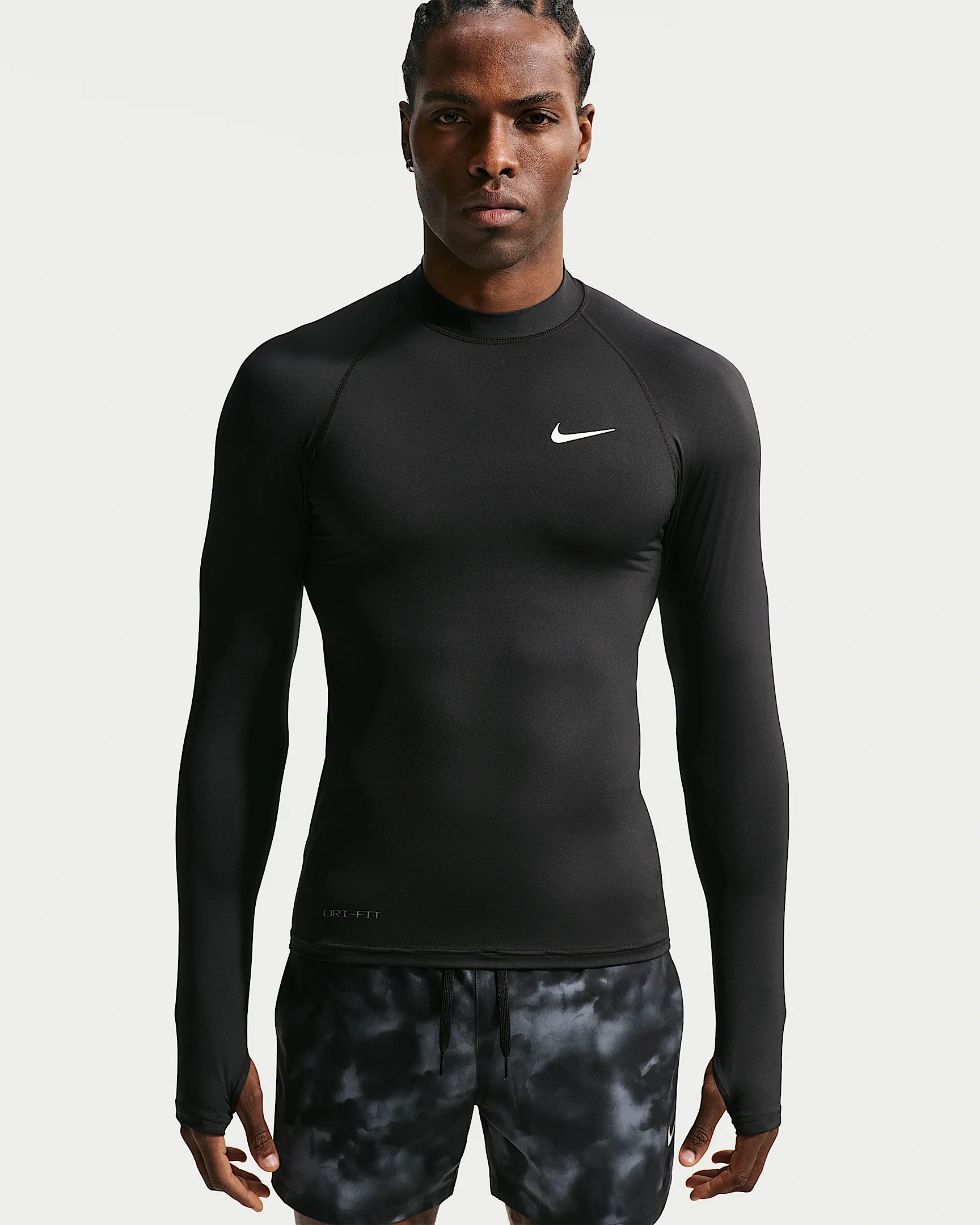 Nike Swim Whitewater Essential Men's Dri-FIT UV Long Sleeve Rashguard Top - 1