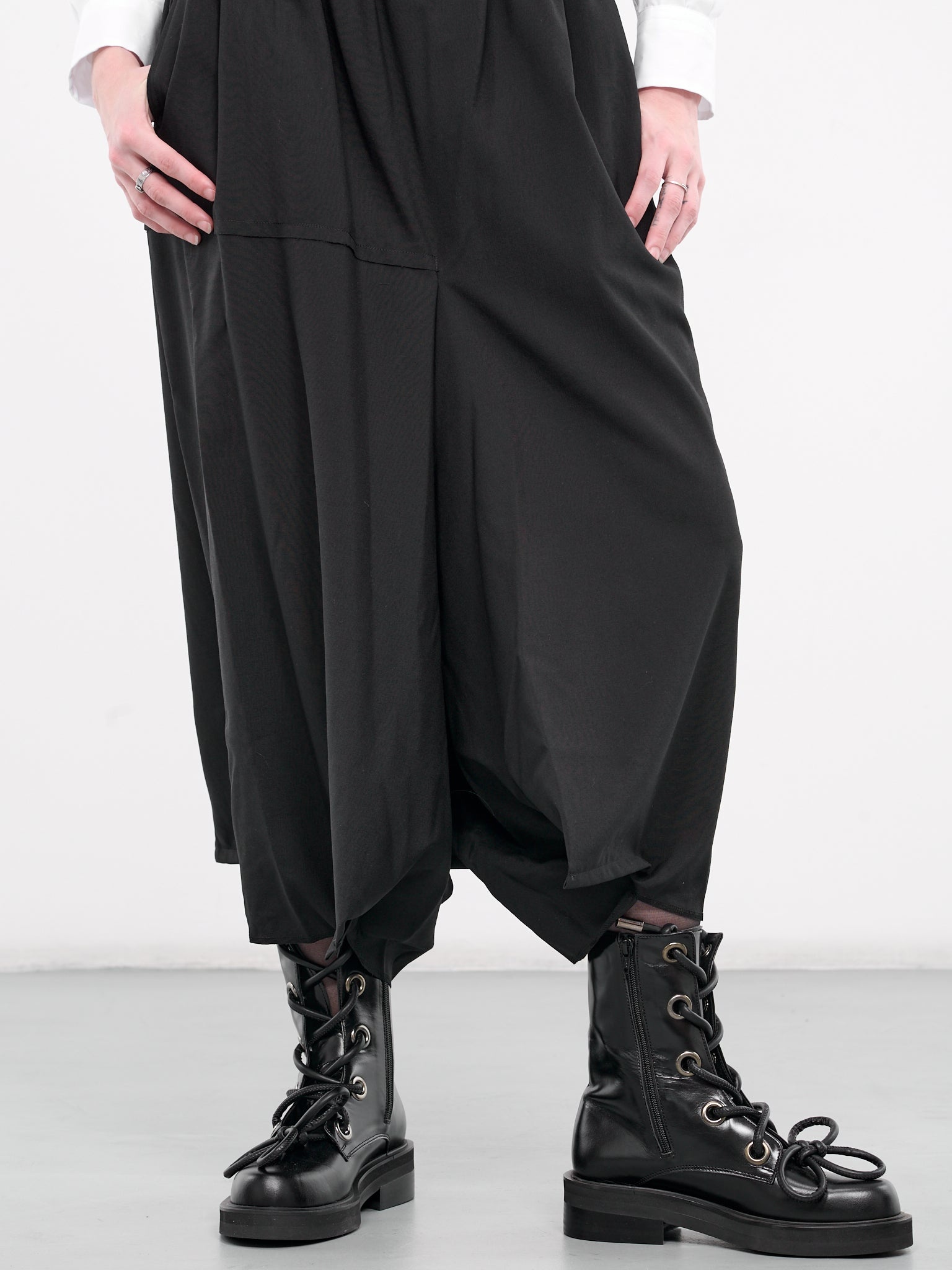 Elasticated Drape Trousers - 4