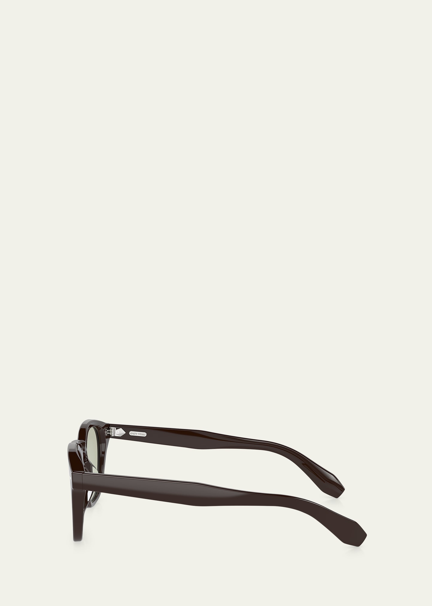 Keyhole Acetate Round Optical Glasses - 3