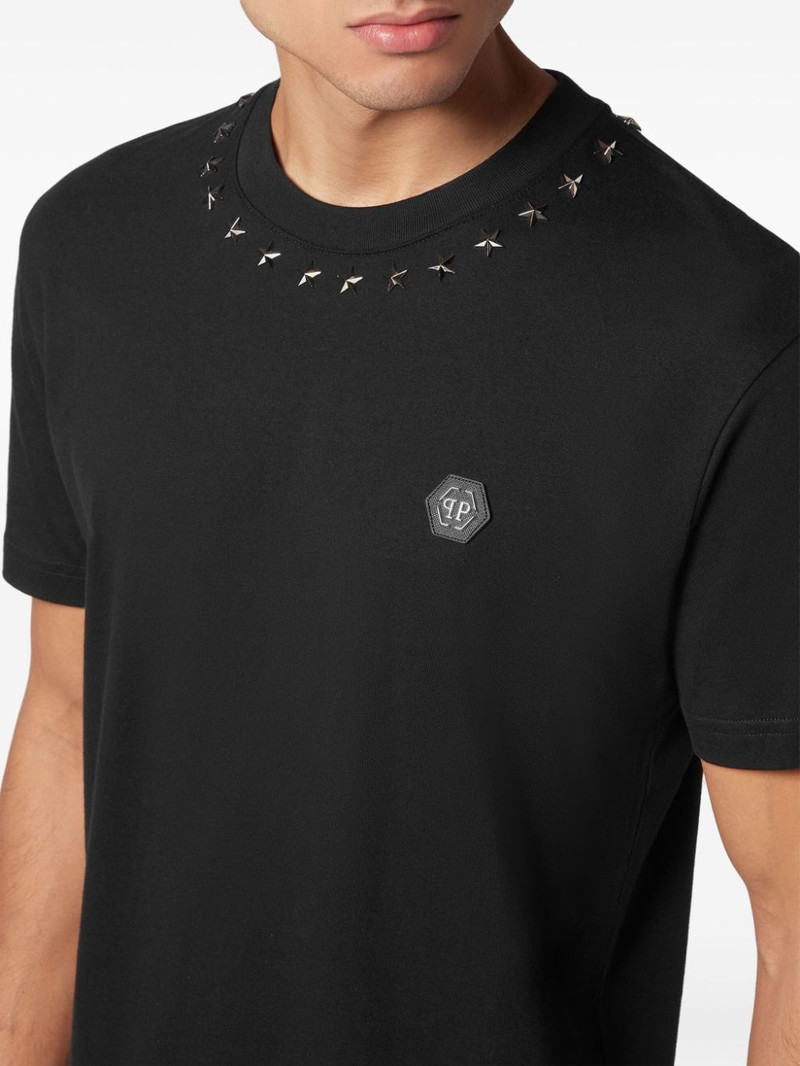logo-appliquÃ© cotton T-shirt 5