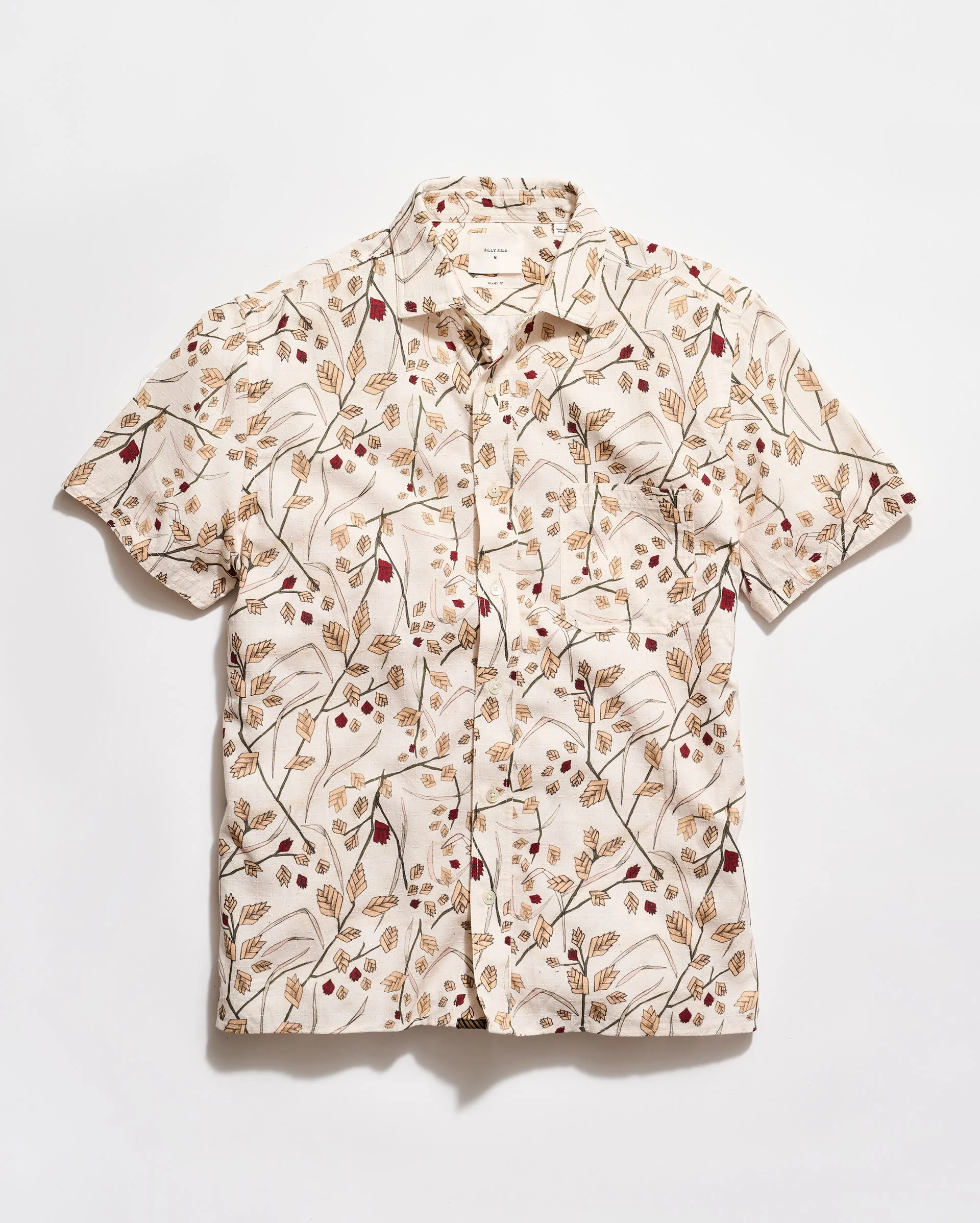 Short Sleeve Textural Sea Oat Treme Shirt - 1