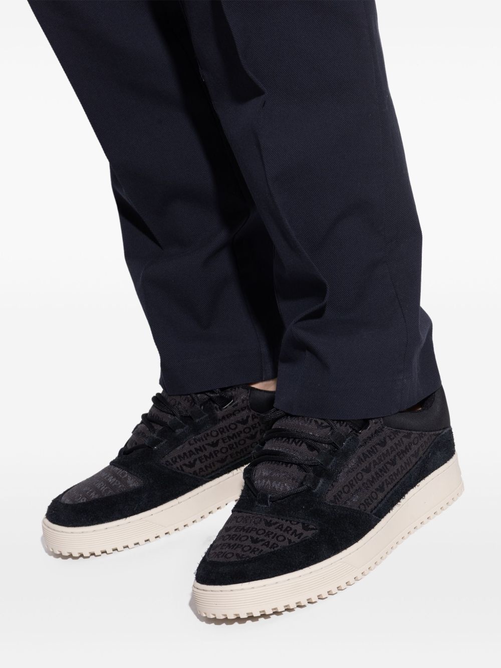 logo jacquard trainers - 6