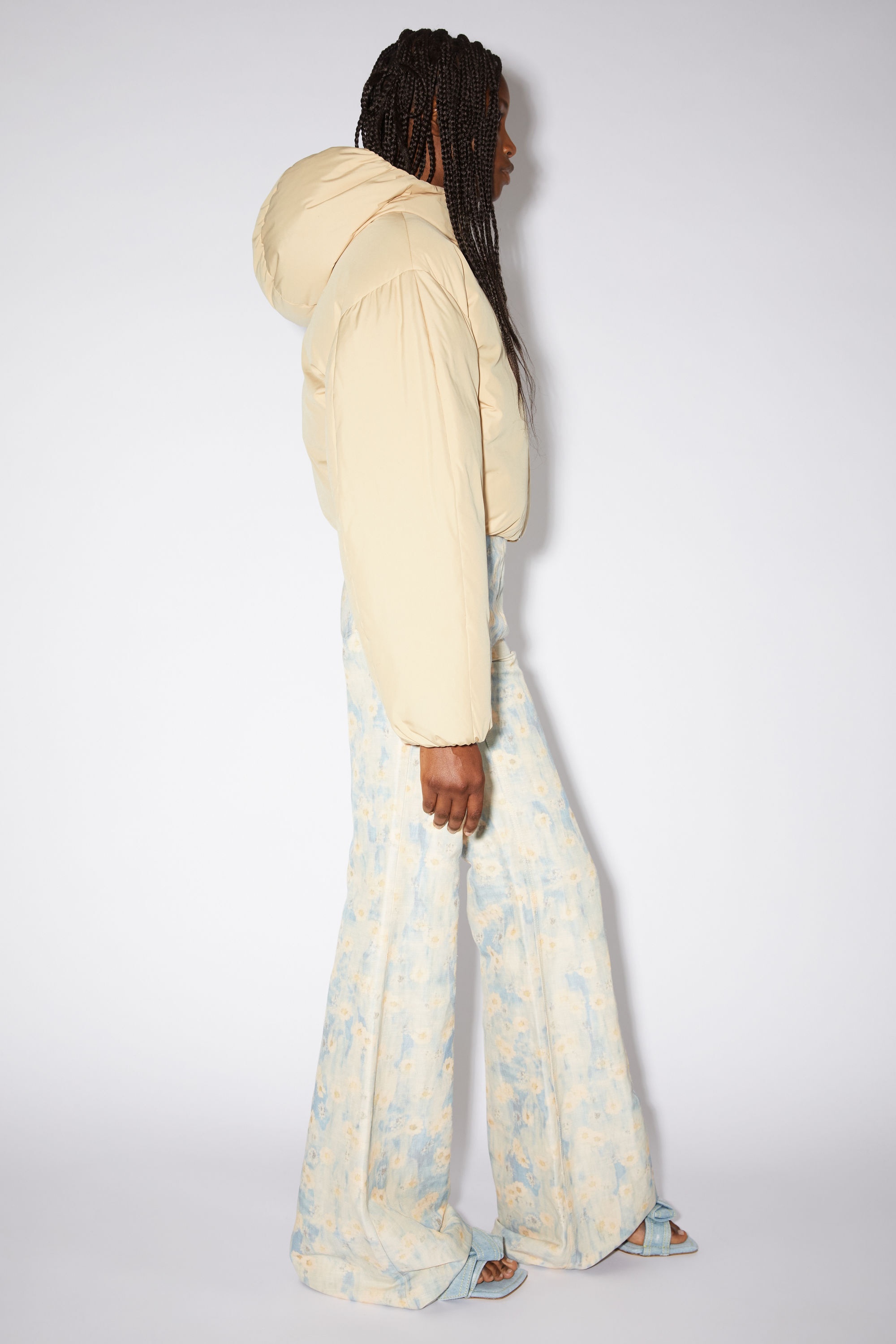 Hooded bomber jacket - Sand beige - 4