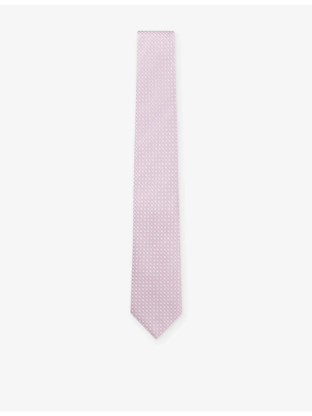 Square-Pattern Silk-Blend Tie - 1