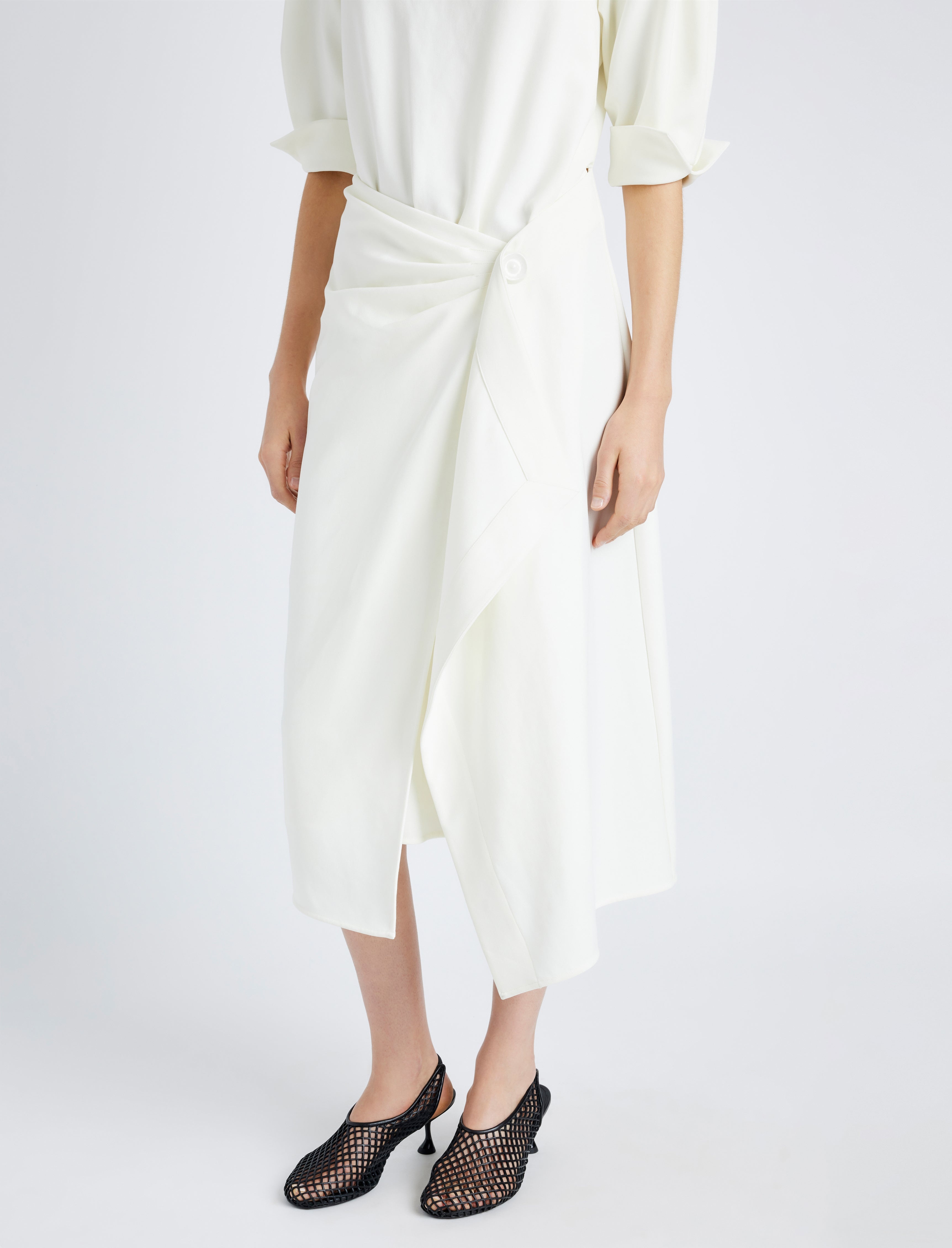 Maisie Dress in Matte Double Crepe - 5