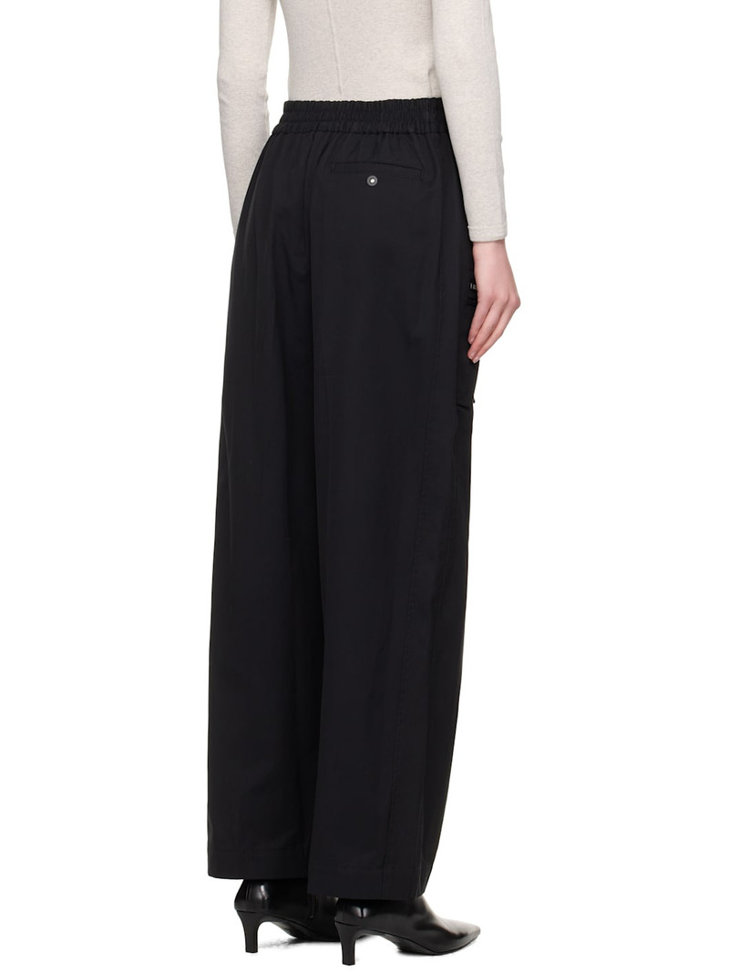 Black OS Wide Leg Cargo Pants 3