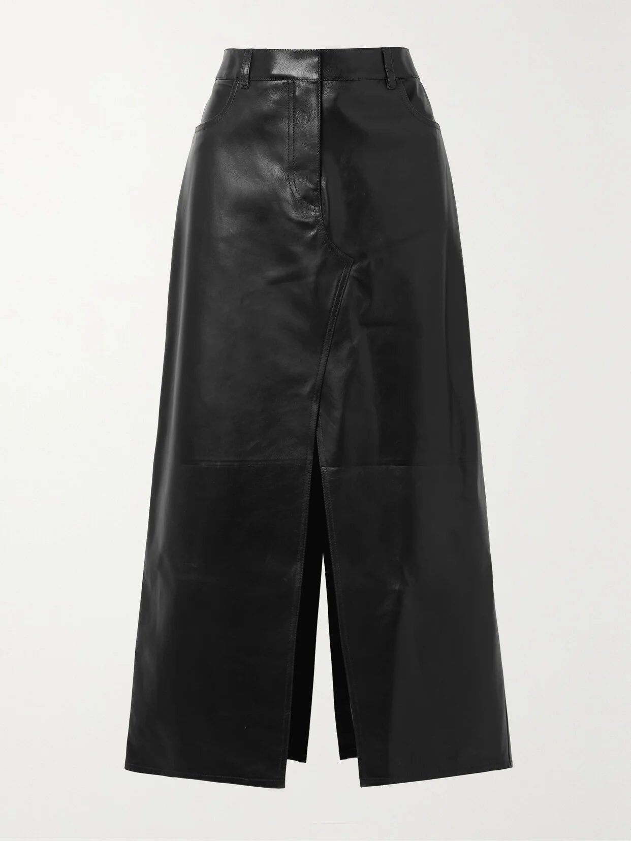 Leather Maxi Skirt - 1