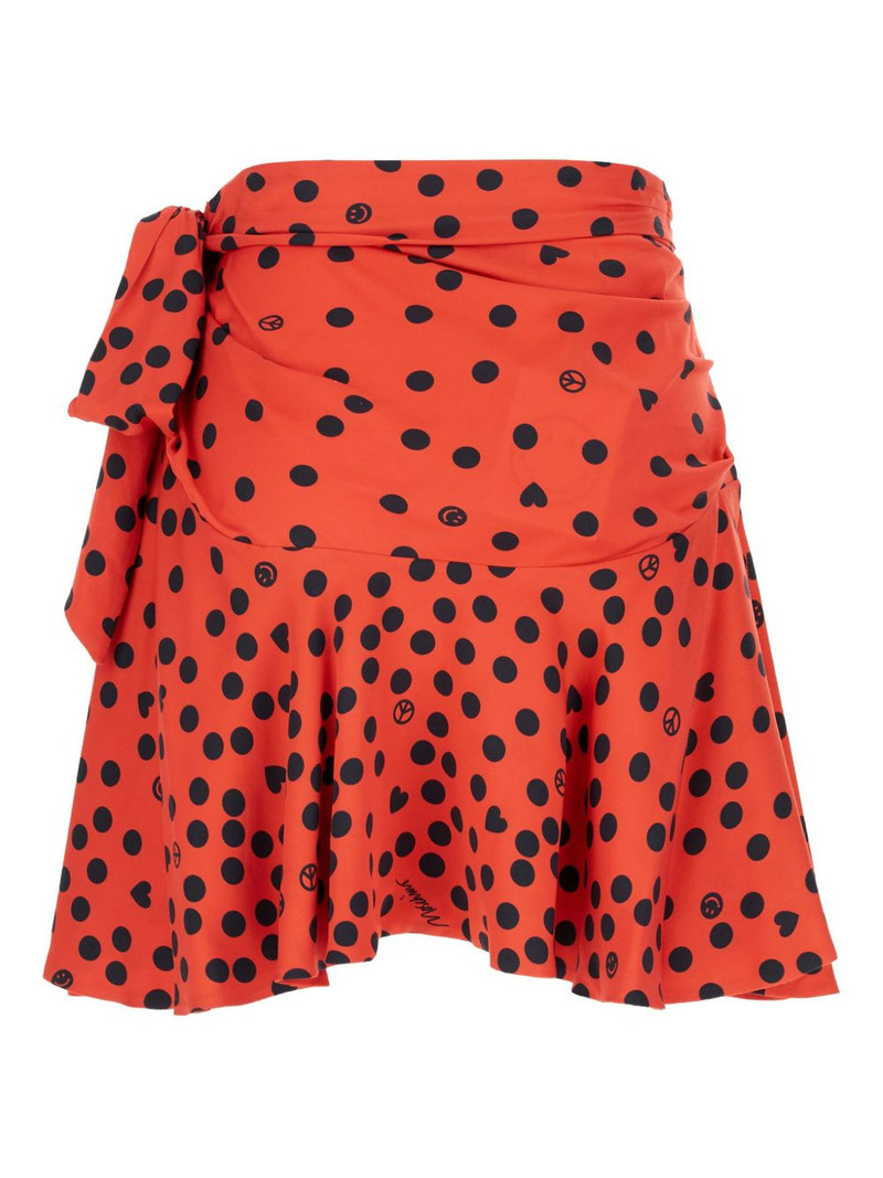 Moschino polka-dot ruffle-hem mini skirt outlook