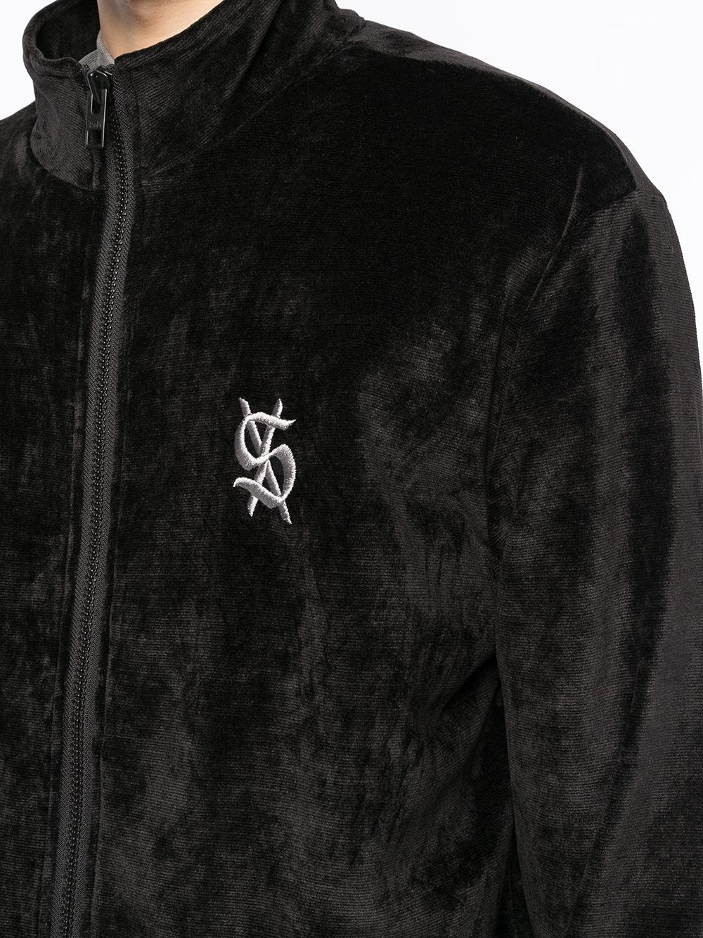 embroidered-logo bomber jacket - 5