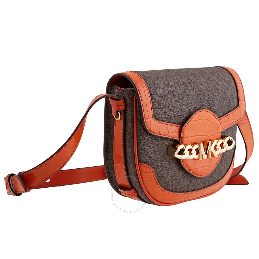 Michael Kors - Michael Kors Hally Signature Logo-print Saddle Crossbody Bag - 5