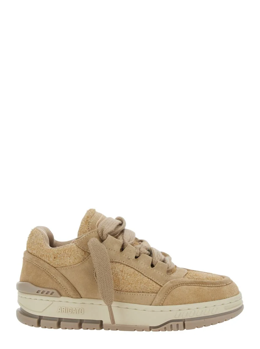 Axel Arigato 'Area Lo' Beige Low Top Sneakers With Logo Patch On The Tongue And Chunky Sole In Leath - 1