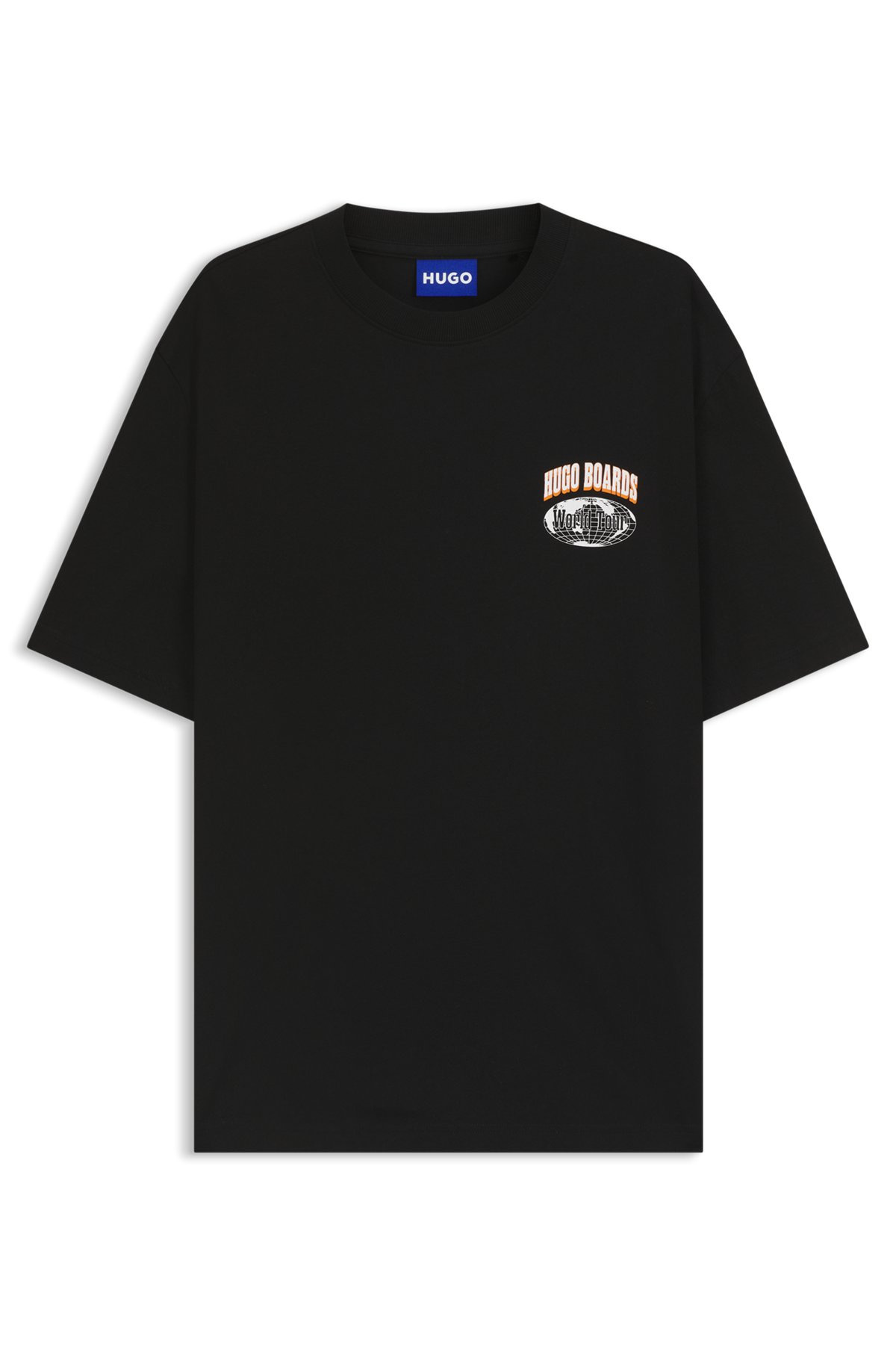 COTTON JERSEY T-SHIRT WITH MIXED-PRINT LOGO - 1