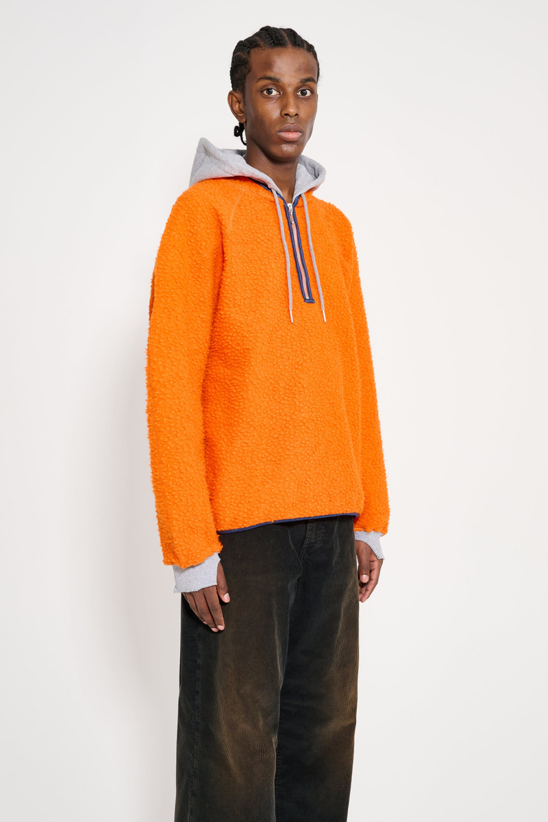 Stockholm Surfboard Club STOCKHOLM SURFBOARD WOOL PILE HOODIE ORANGE outlook
