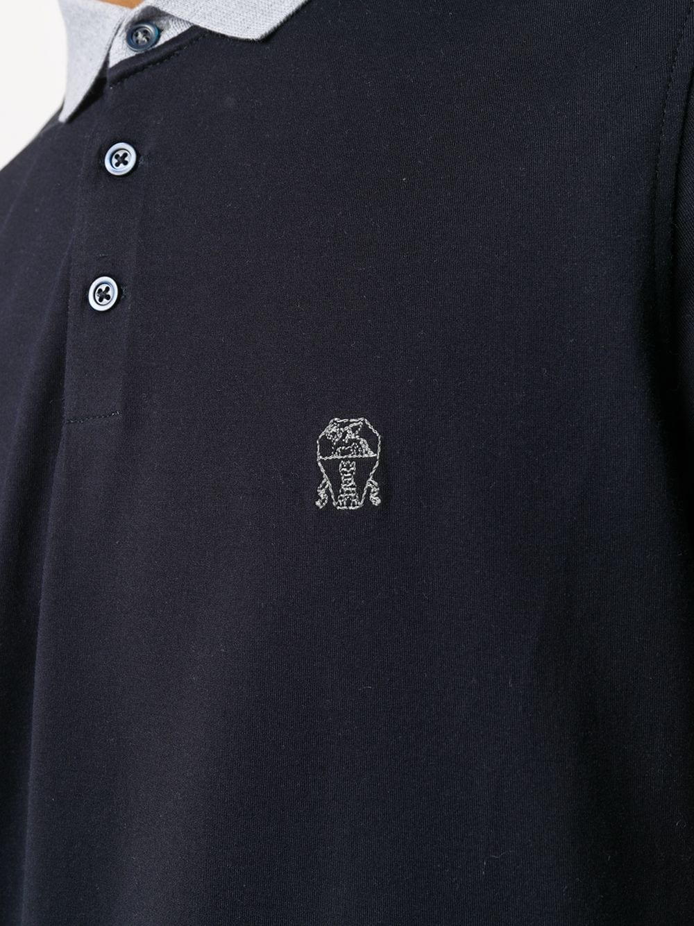 two-tone polo shirt - 5