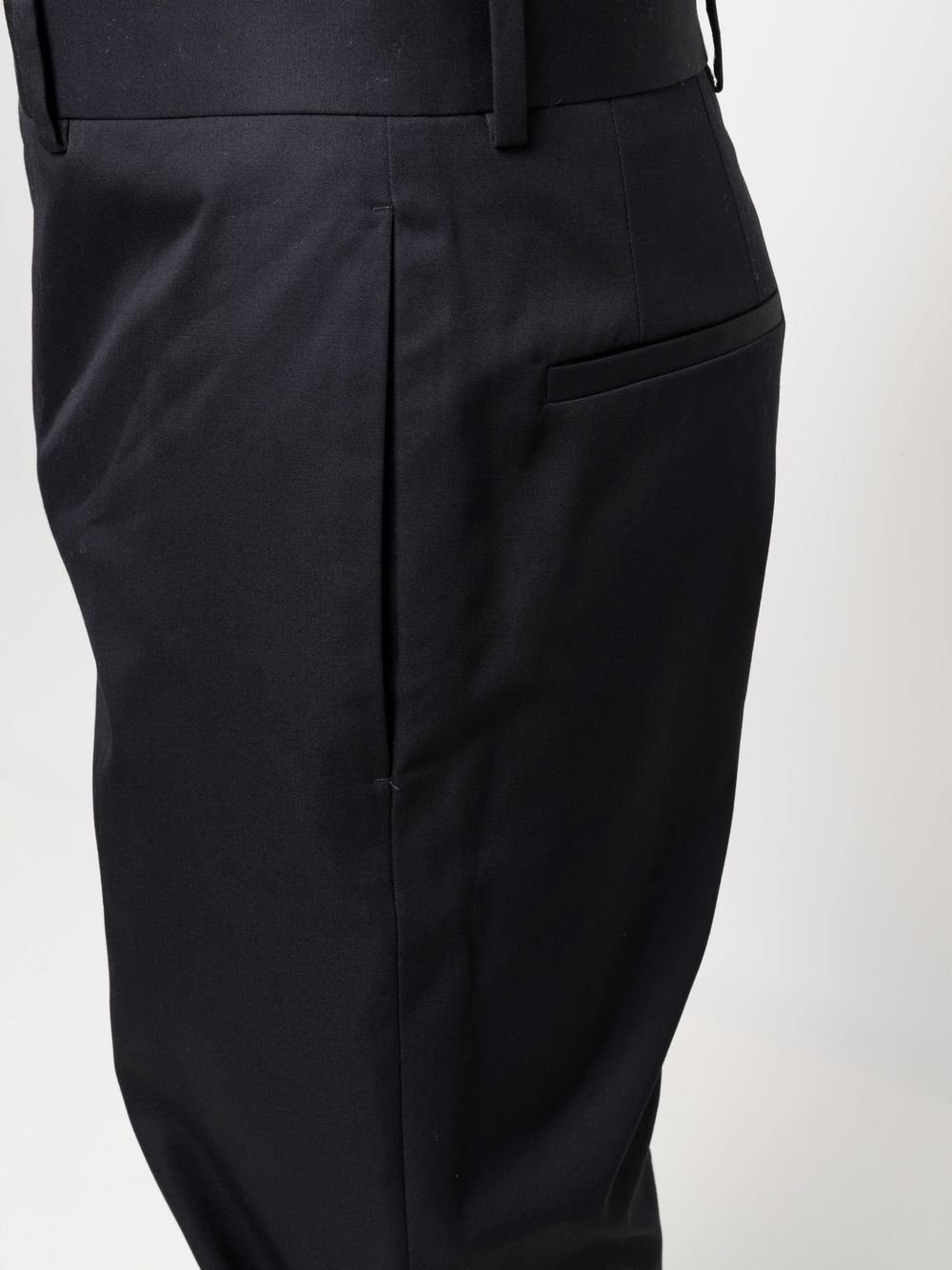 slim fit cotton trousers - 5