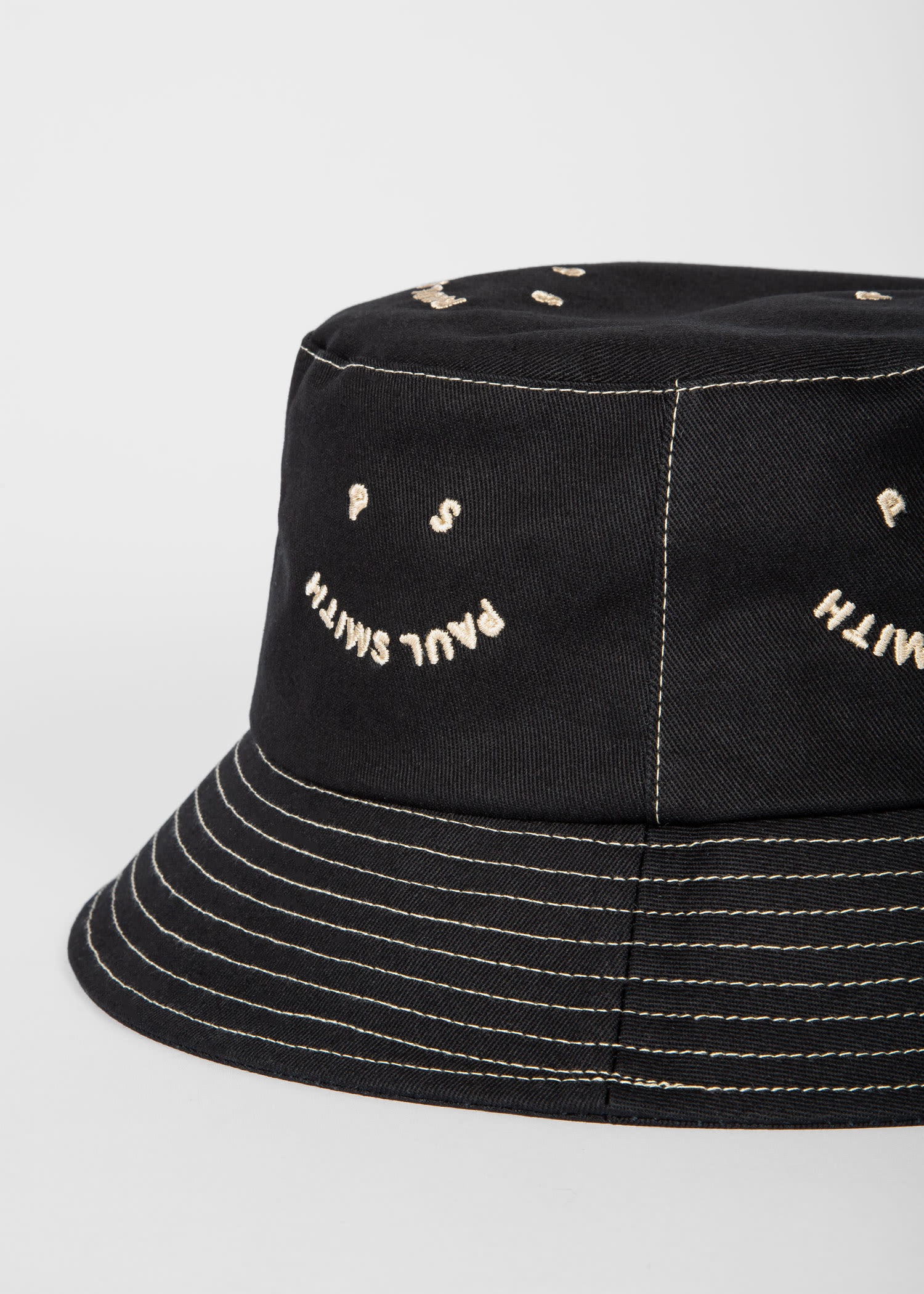 'Happy' Embroidered Bucket Hat - 3