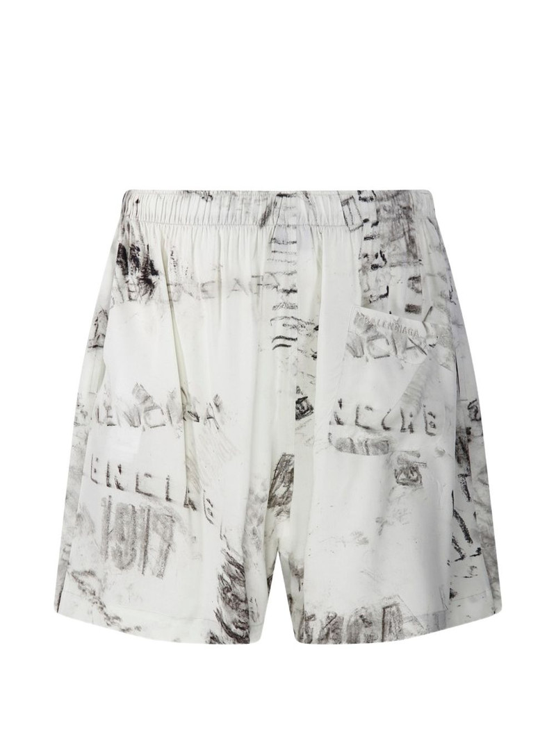 BALENCIAGA printed shorts outlook