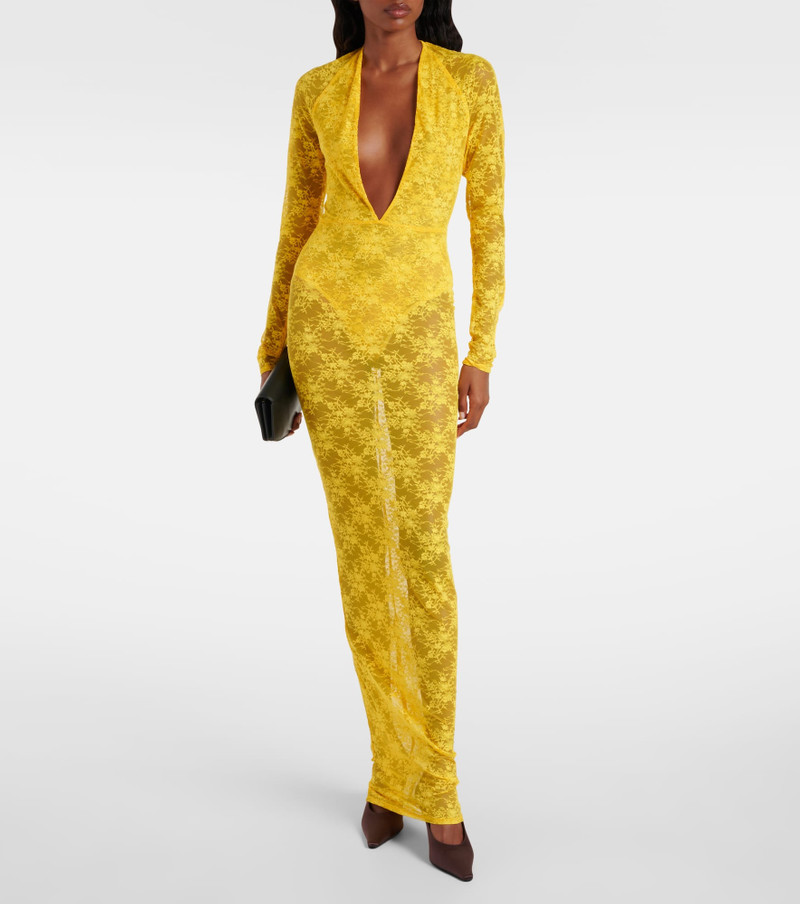 ALEX PERRY Sheer lace gown outlook