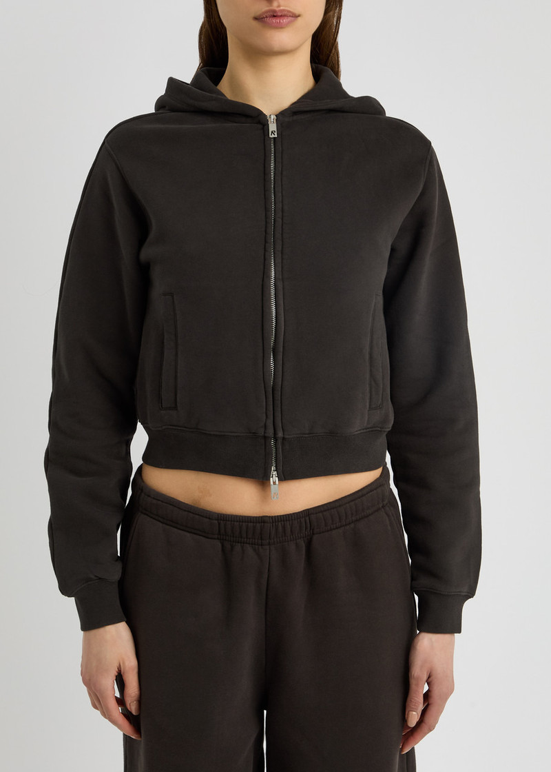 REPRESENT Represent Owners Club Cropped Hooded Cotton Sweatshirt outlook