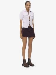 Overdyed Denim Mini Skirt - 3