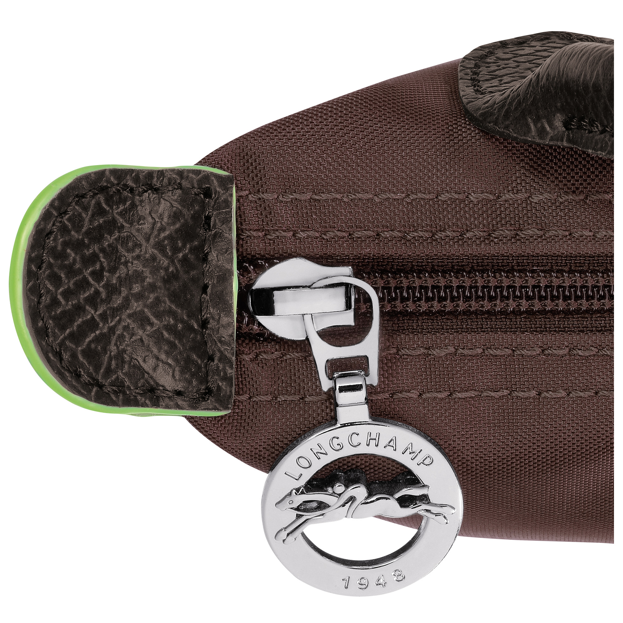Le Pliage Green Pouch with handle Mocha - Recycled canvas - 6