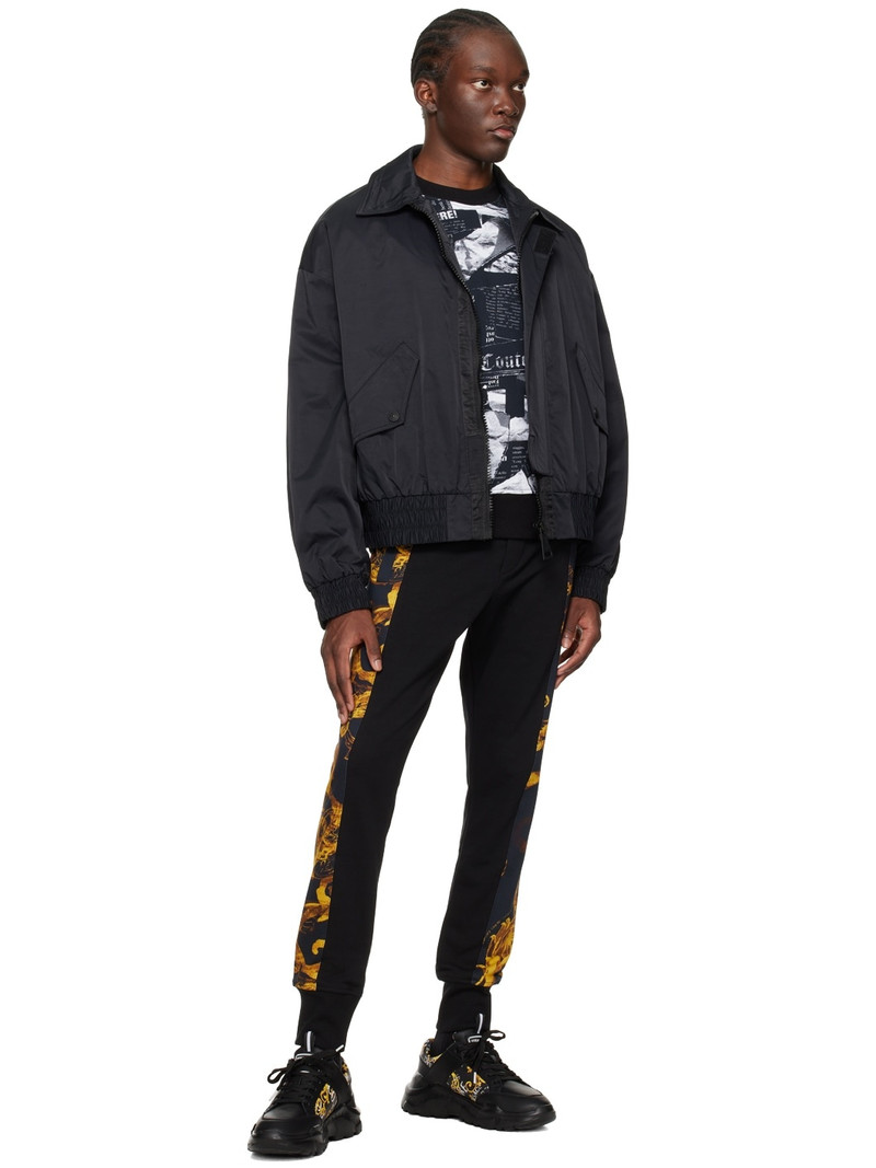 VERSACE JEANS COUTURE Black Magazine Sweatshirt outlook