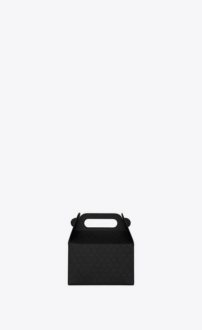 SAINT LAURENT take-away box in leather outlook
