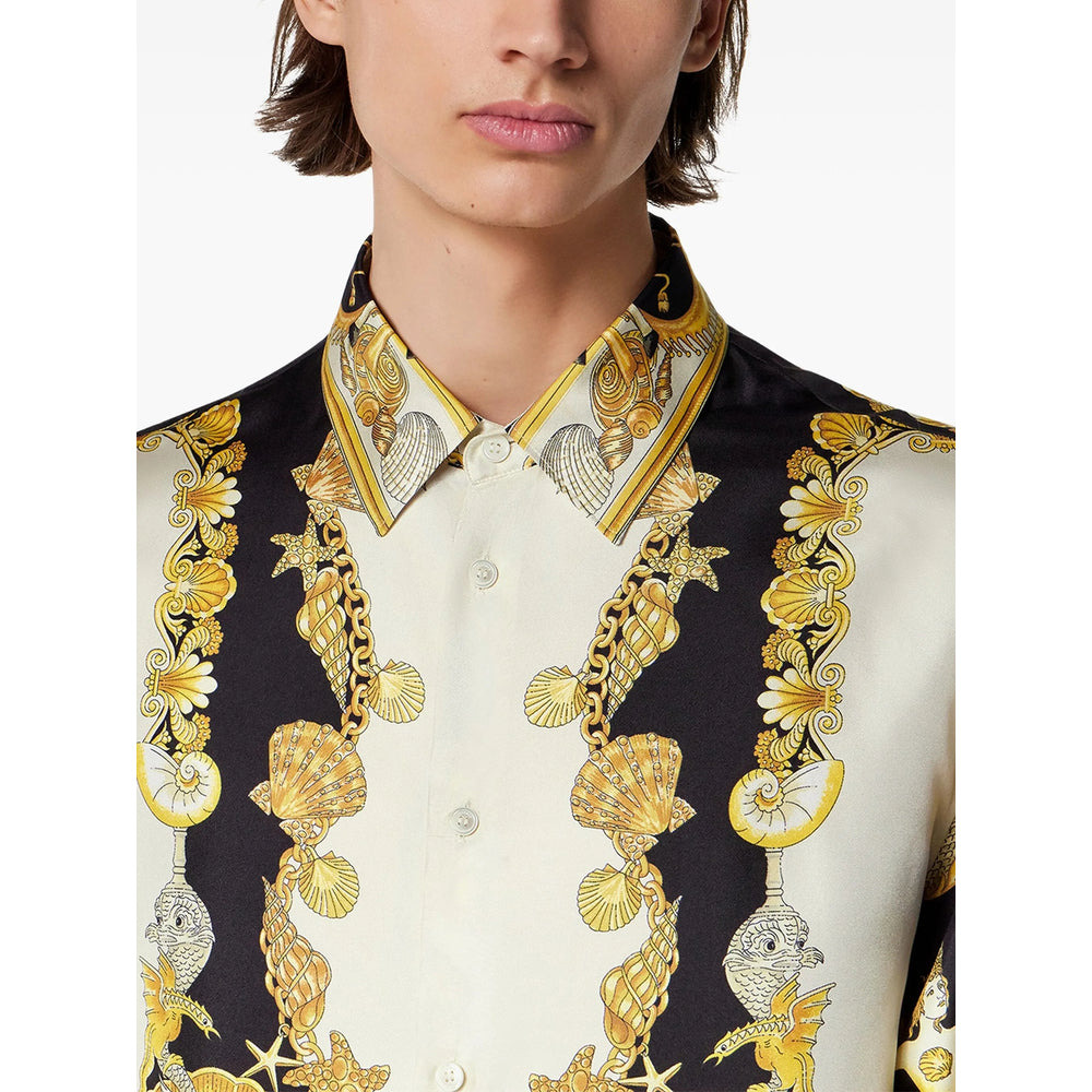Versace Gold Shirts Men - 3