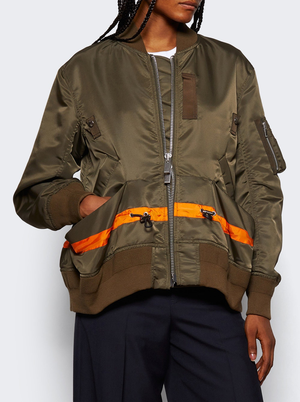 Nylon Twill Blouson Dark Khaki - 2