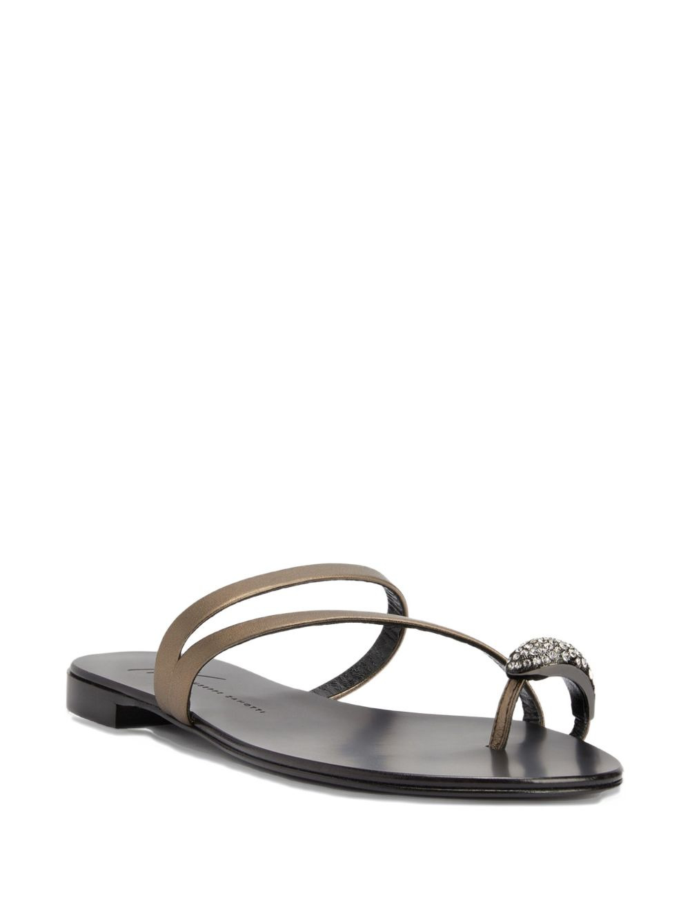 Febe crystal-embellished leather sandals - 2