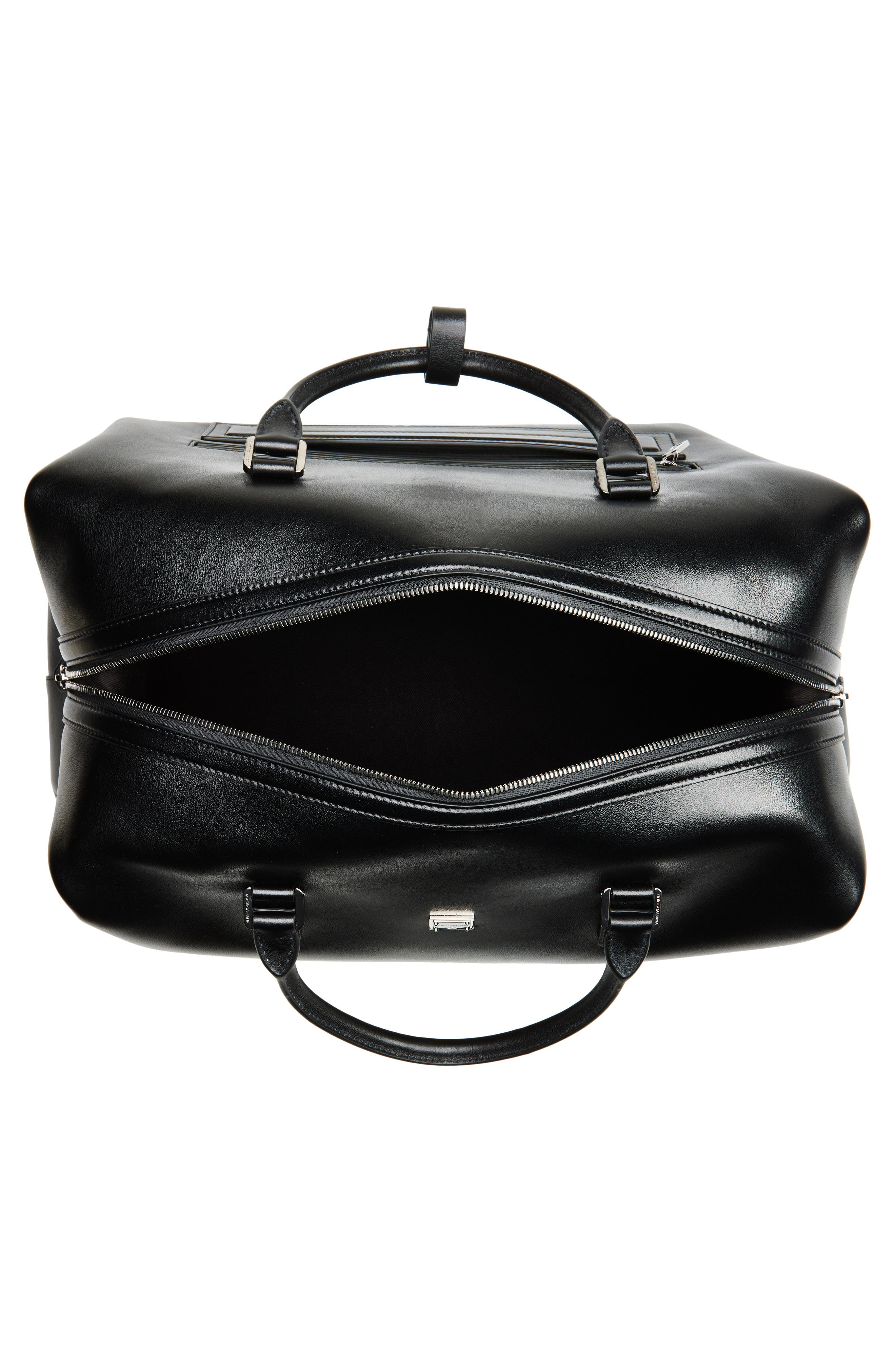Dolce&Gabbana Roma Leather Duffle Bag in 80999 Nero at Nordstrom - 5