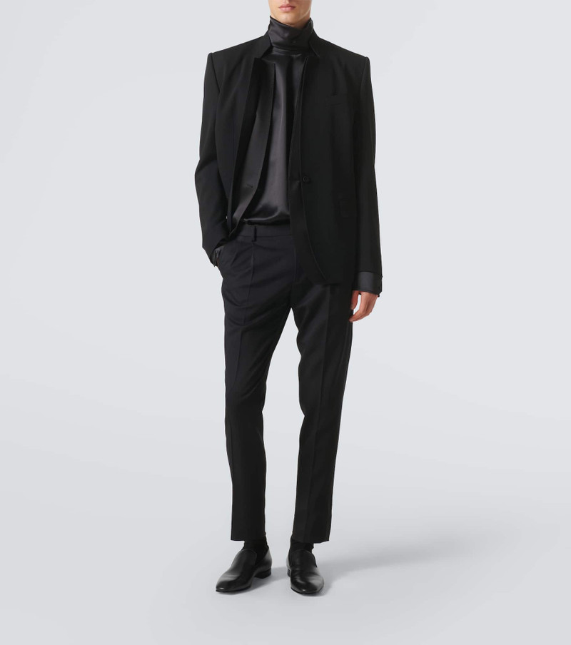 Dolce & Gabbana Wool-blend gabardine tuxedo pants outlook