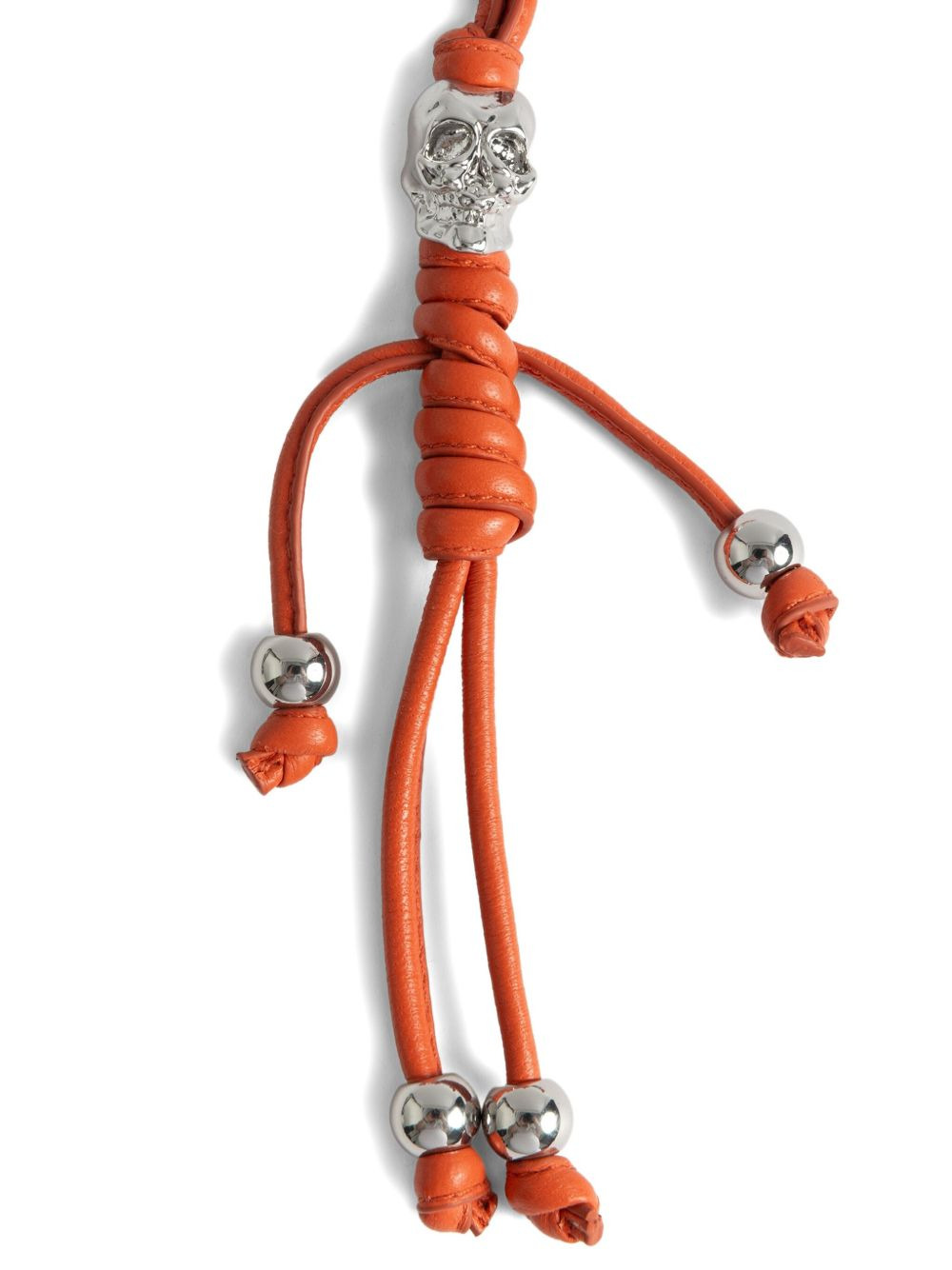 leather skull keyring - 4