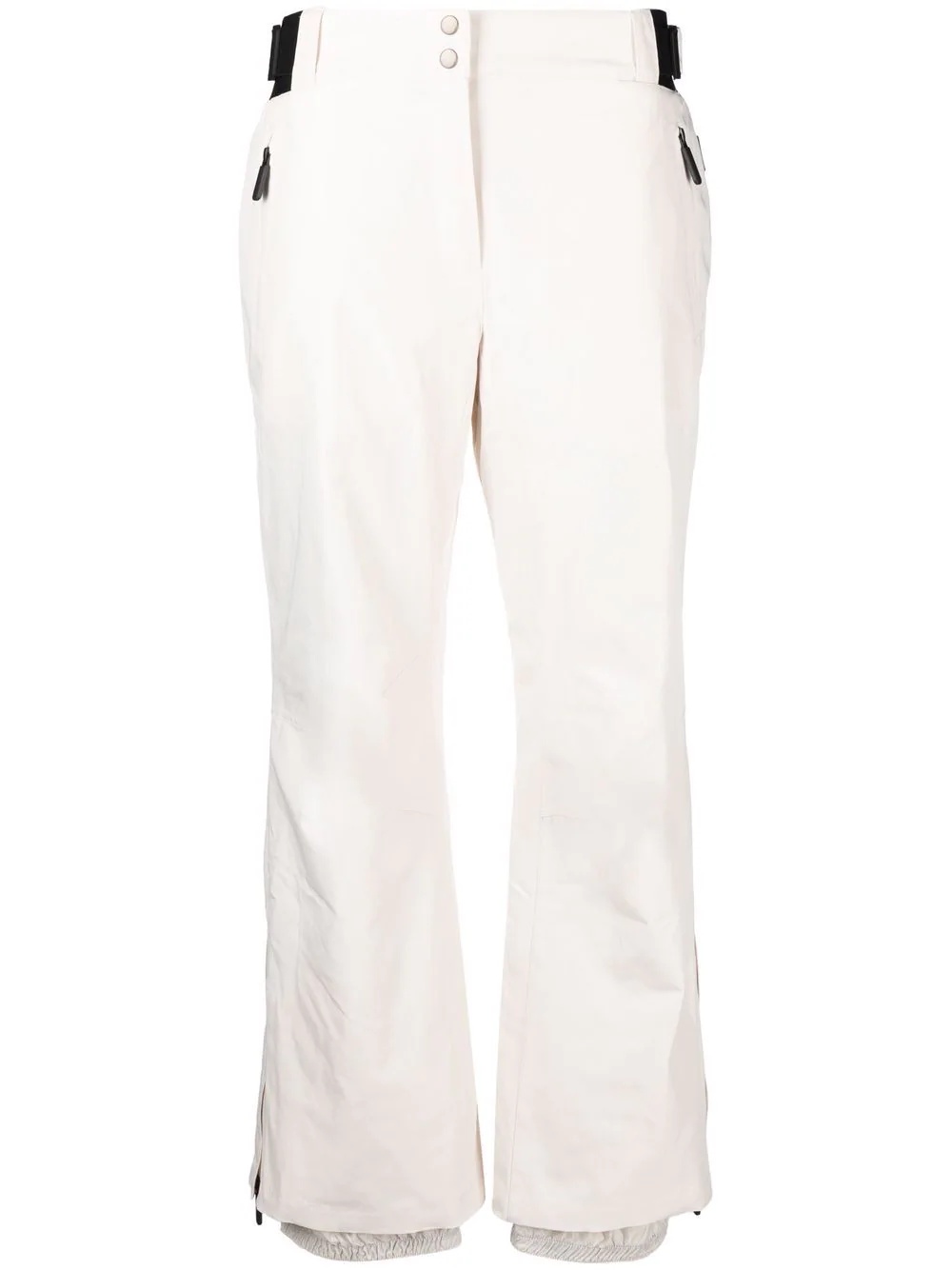 ankle-zip straight trousers - 1