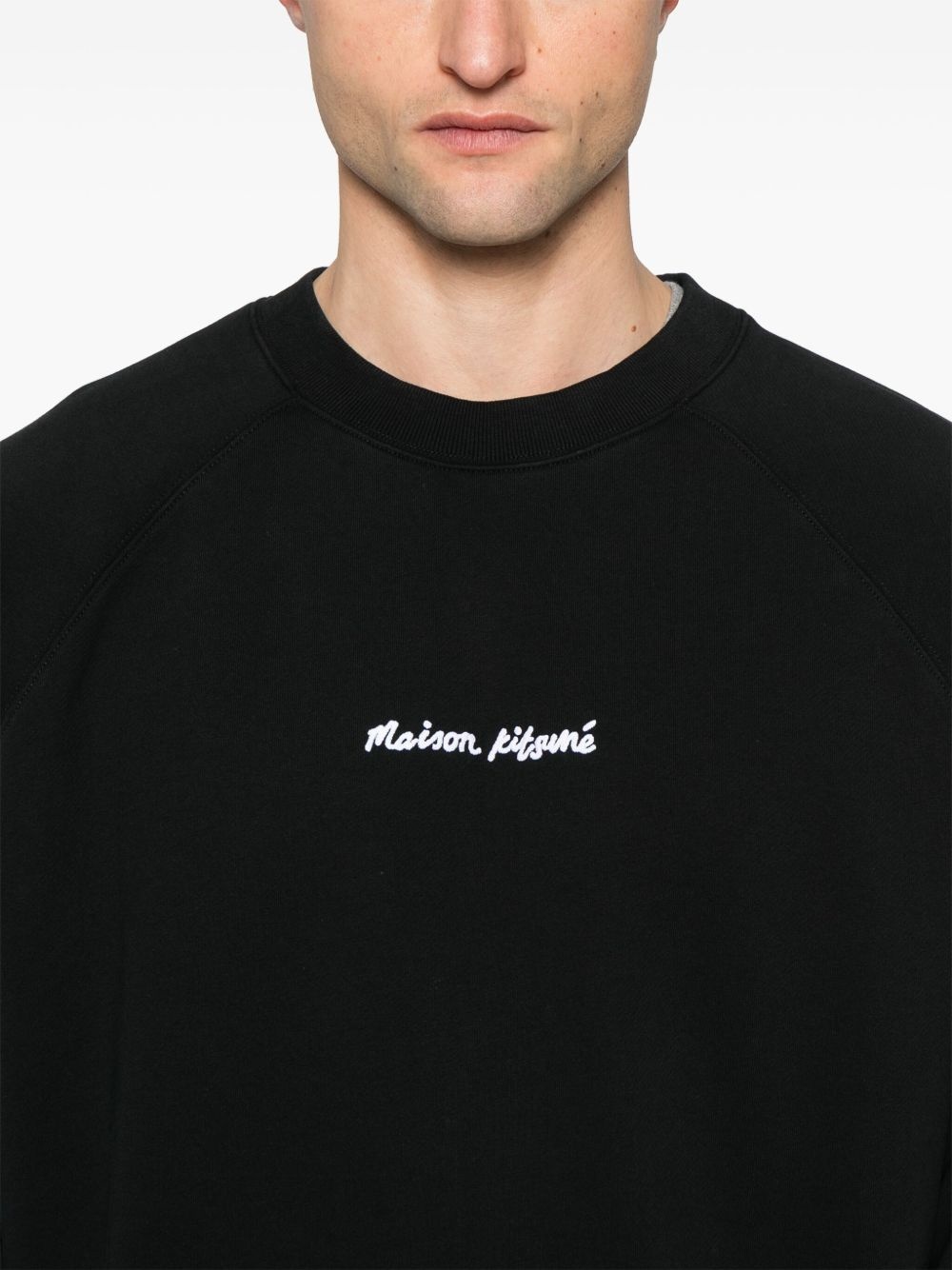 logo-embroidered sweatshirt - 5