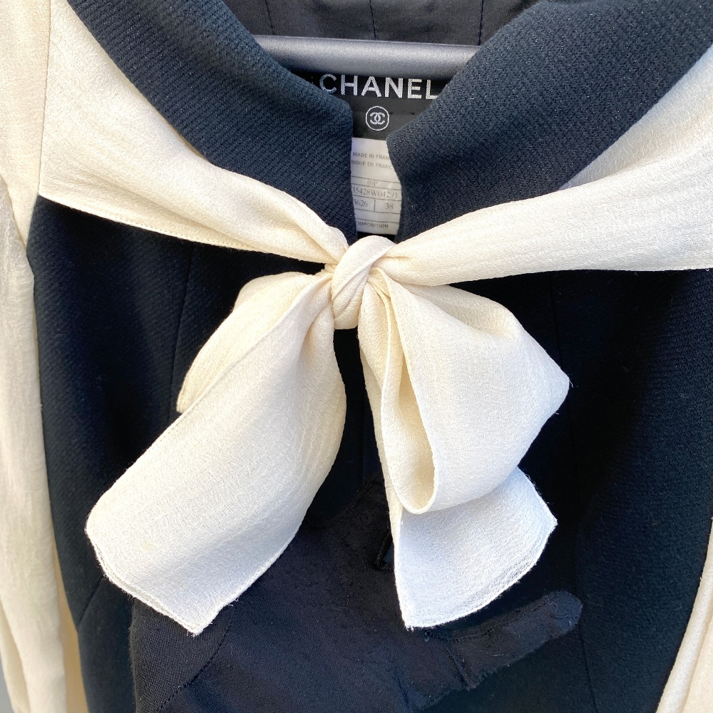 Chanel Ribbon Blouse One Piece P35428W04291 38 - 4